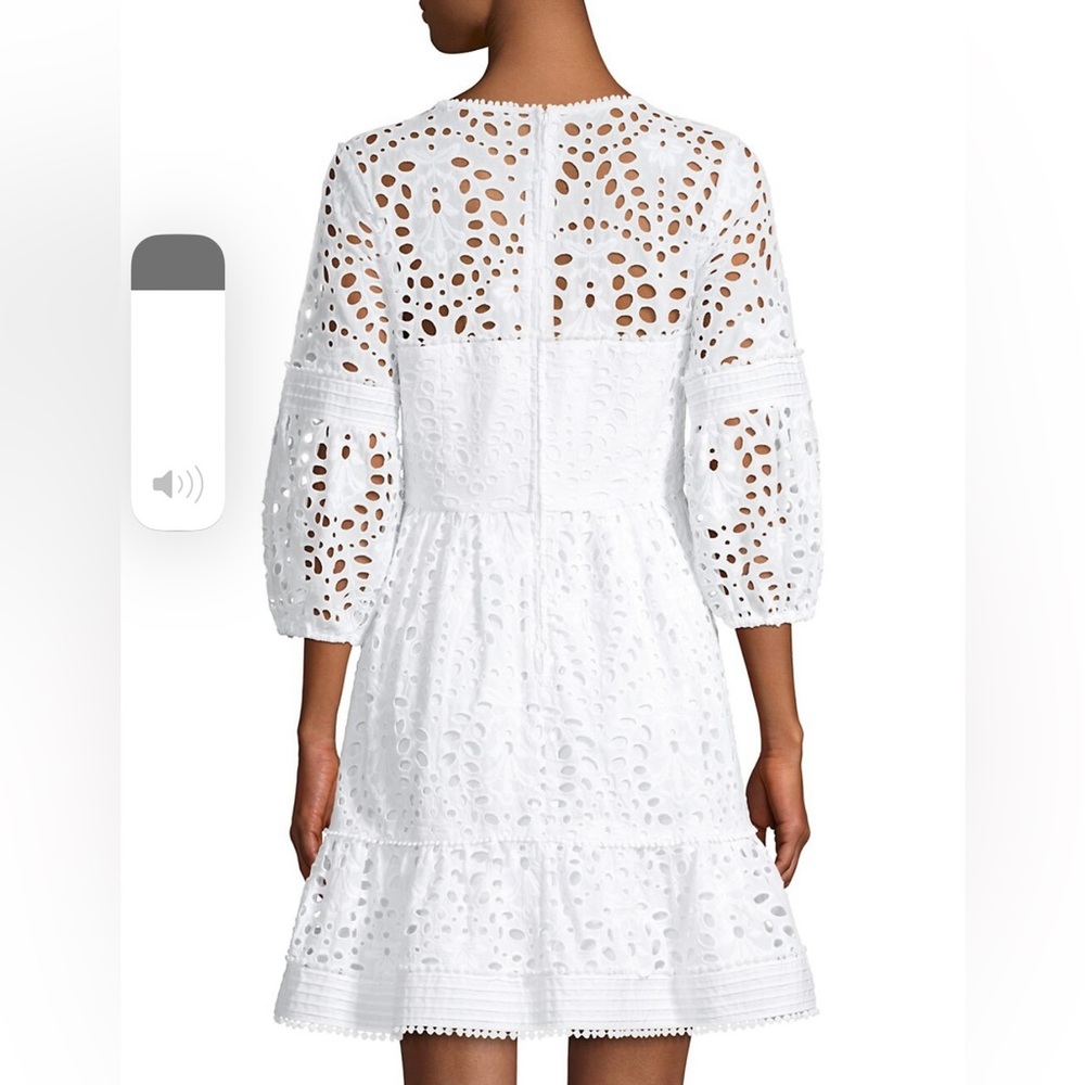 Lilly Pulitzer Lucinda Dress, Resort White Large Petal Eyelet, Size 00 - Picture 2 of 9